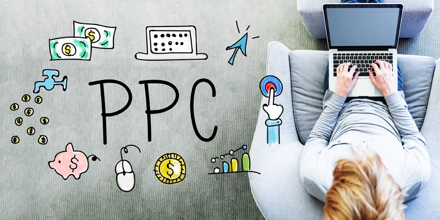 grafika s nápisom PPC